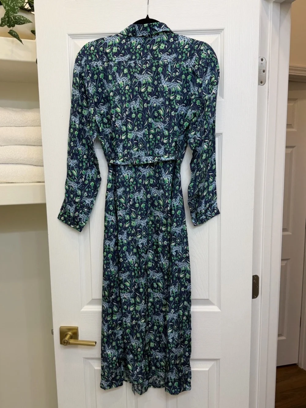 J. Crew Button-front midi dress in fauna floral NWT Size 4